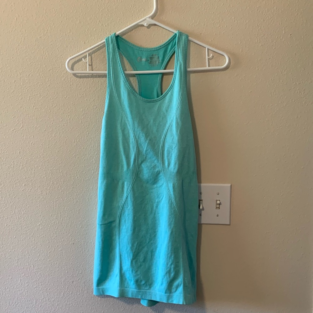 Aqua racer back work out tank